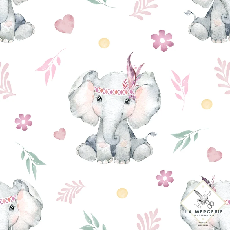 Eléphant Rose